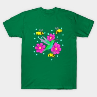 Hummingbird Floral T-Shirt